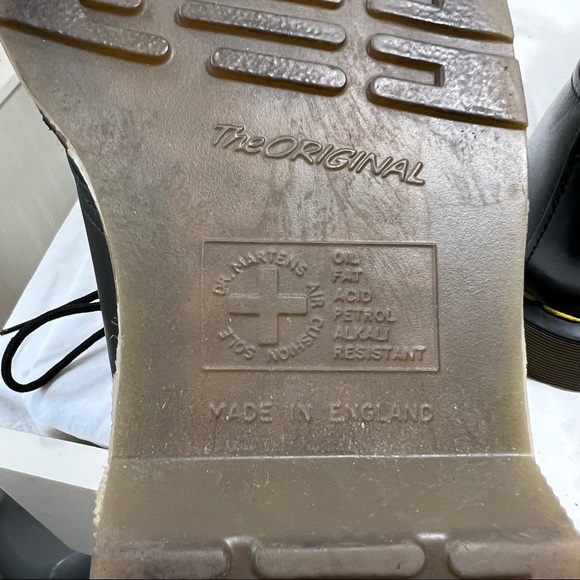 Dr. Martens vintage 1561 Oxford smooth black leather lace up sz mens UK 10 US 11 - Picture 13 of 16